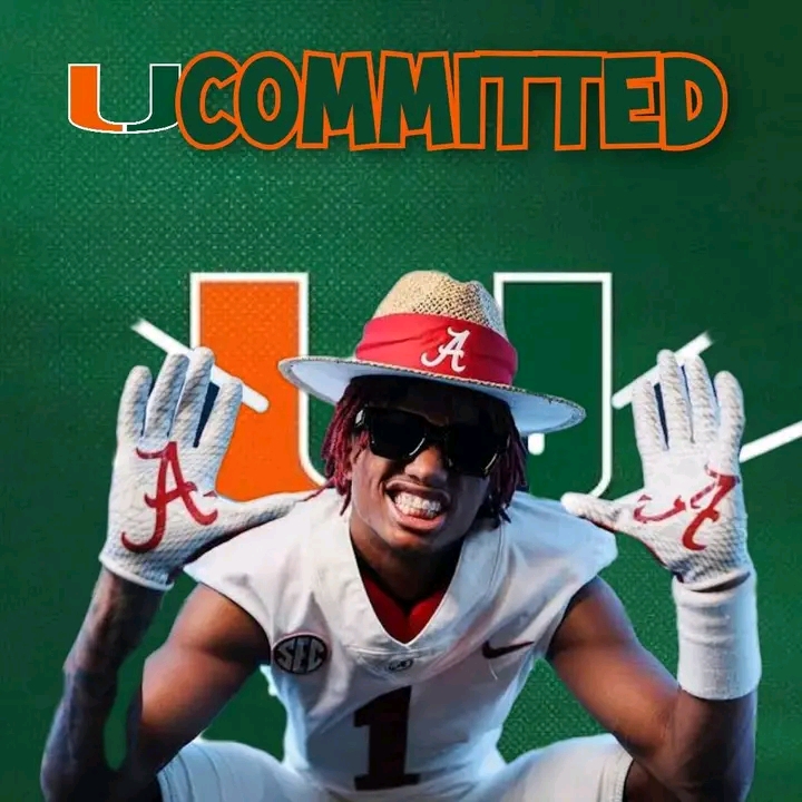 Breaking News: Five-Star WR Ryan Williams Shocks Alabama With Decommitment, Flips Commitment to Miami Hurricanes Over Tennessee and Georgia…..